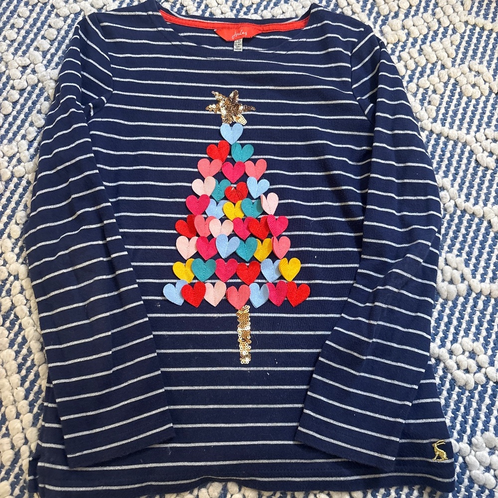 Joules preppy Christmas tree shirt